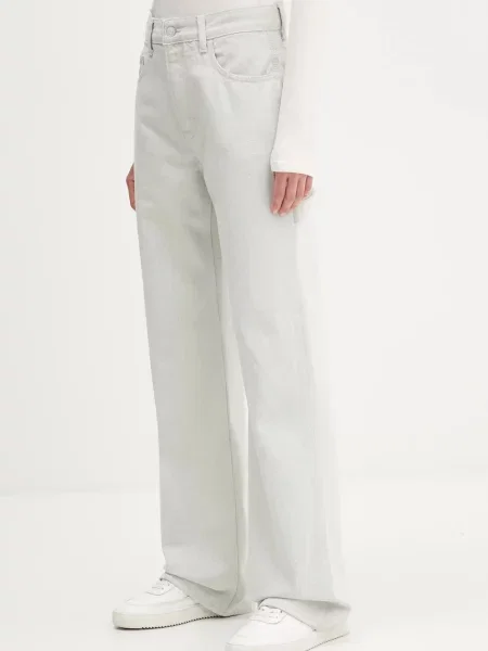 Tommy Jeans jeans high waist alb