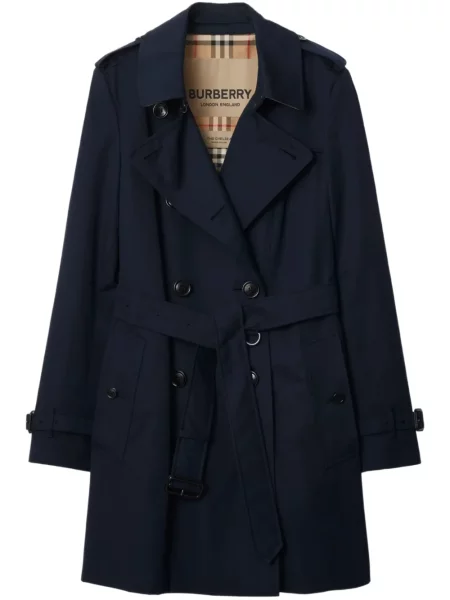 Къс тренчкот Burberry синьо