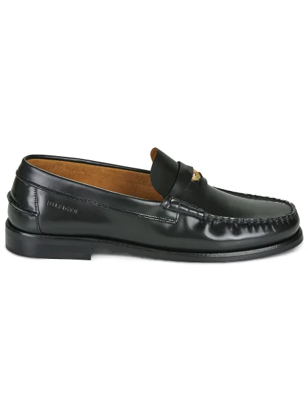 Mocasini Tommy Hilfiger Hilfiger Penny Patent Lth Loafer Bleumarin albastru