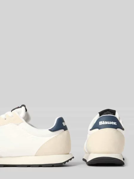 Sneakers z detalem z logo model Falcon' Blauer białe