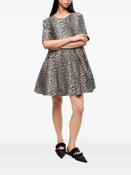 Rochie Ganni cu imagine cu model leopard