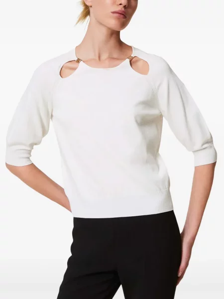 Pulover Twinset alb