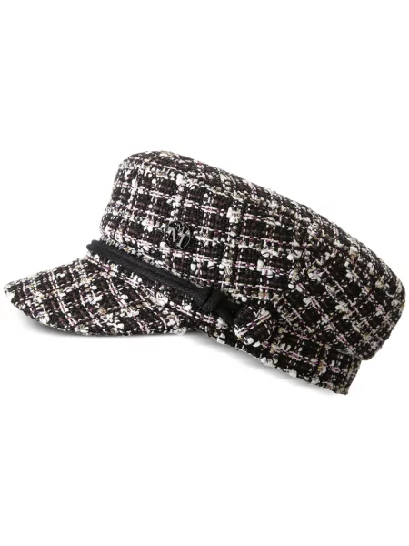 Căciulă Maison Michel din tweed alb