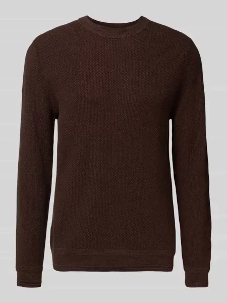 Sweter z dzianiny z prążkowanymi wykończeniami Superdry