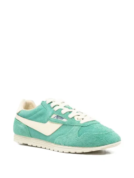 Sneakerși Autry din piele de căprioară verde