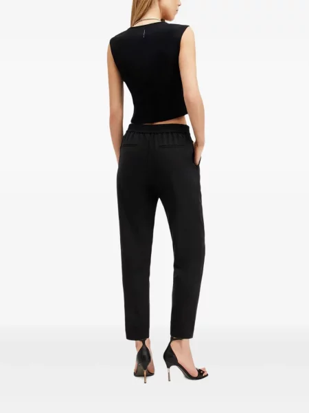 Spodnie Allsaints plisowane czarne