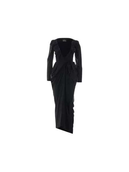 Sukienka Vivienne Westwood kopertowa czarna