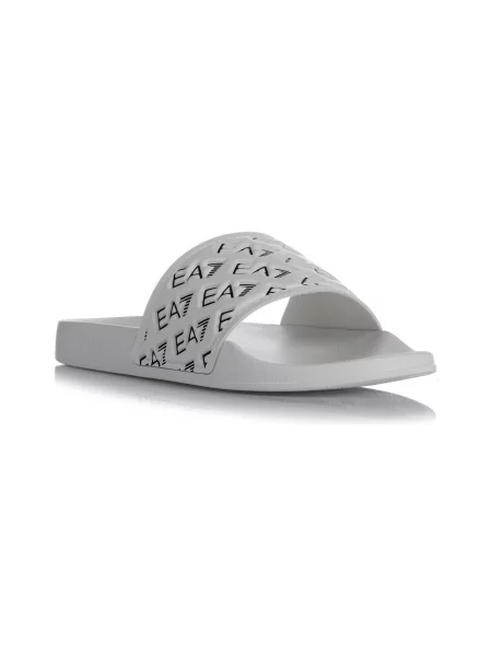 Šľapky Emporio Armani sivá