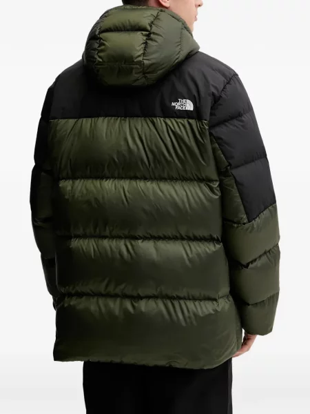 Geacă cu puf The North Face cu glugă verde