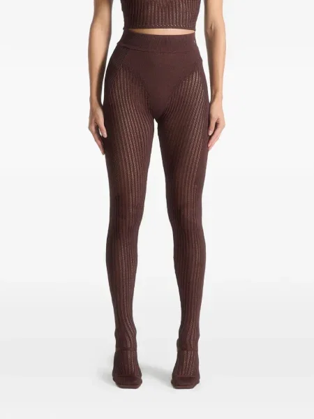 Pantaloni Manière De Voir tricotate maro