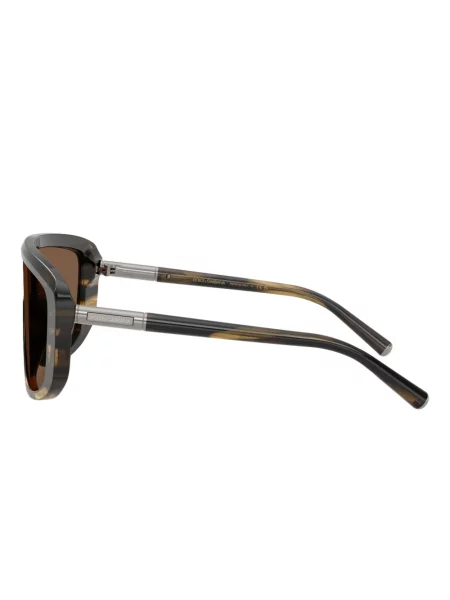 Ριγέ γυαλιά ηλίου Dolce & Gabbana Eyewear καφέ