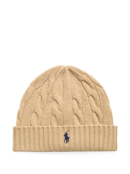 Căciulă Polo Ralph Lauren din cașmir alb