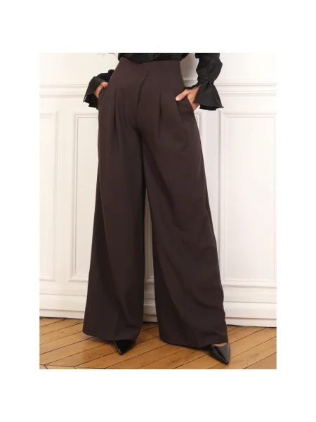 Pantaloni La Modeuse maro