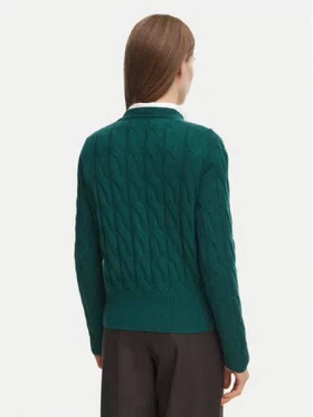 Tommy Hilfiger Pletena jopica Soft zelena