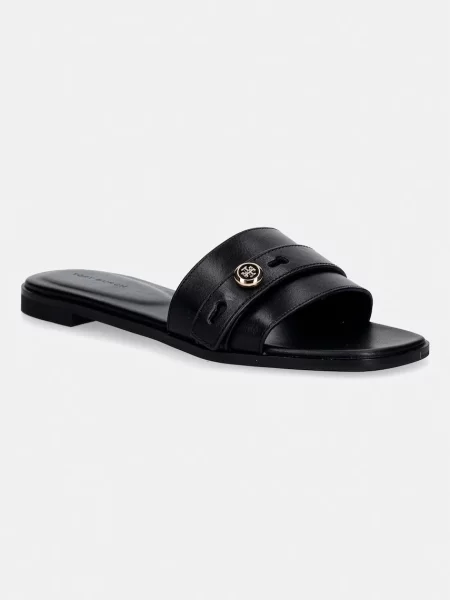 Tory Burch șlapi de piele Romy Slide negru