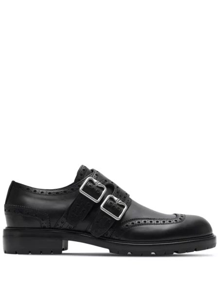 Pantofi monk Burberry din piele negru