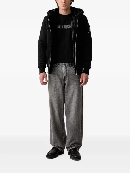 Tricou Moose Knuckles cu imagine negru