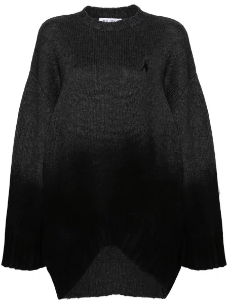 Rochie mini The Attico tricotate de costum gri