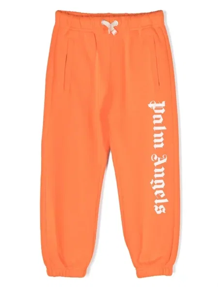 Spodnie dziecięce Palm Angels pomarańczowe