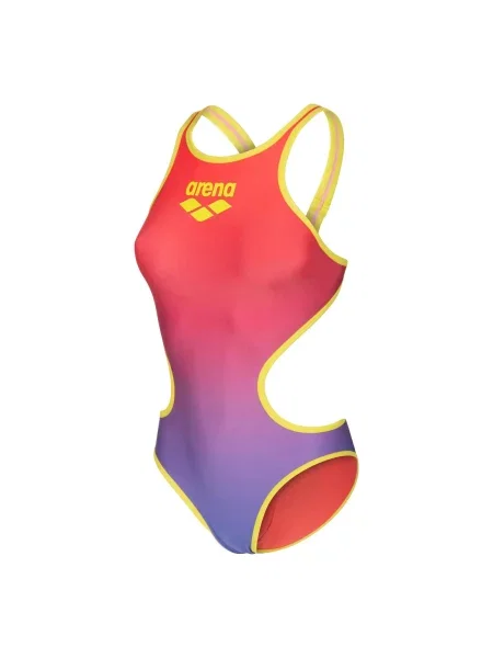 Strój kąpielowy Arena One Shaded Print Tech One Back zielony