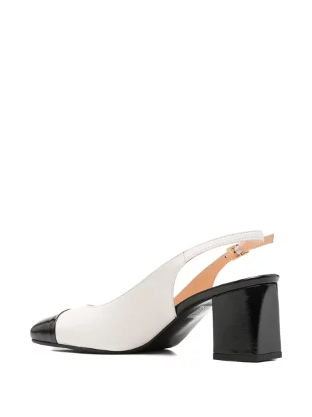 Pantofi cu toc Sergio Moretti Firenze slingback alb