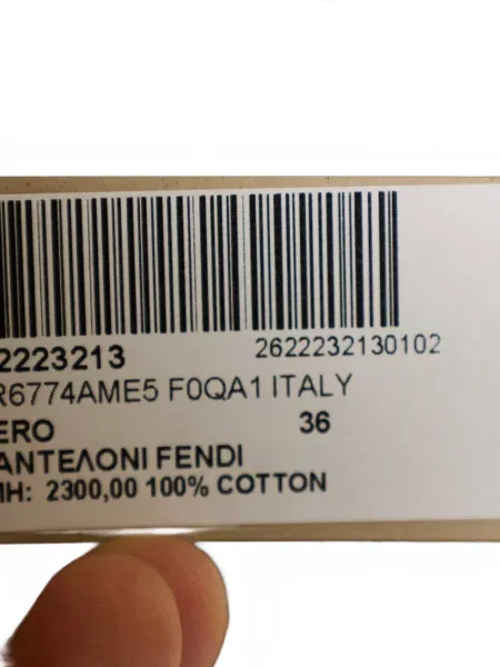 Hlače Fendi crna