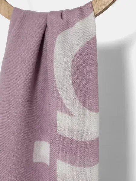 Calvin Klein Šal s primesjo kašmirja vijolična