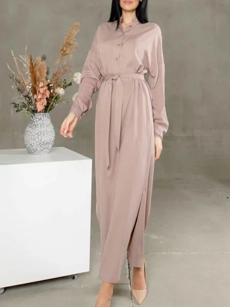 Сукня максі RiMari віскоза/модал бежевий