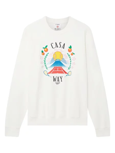 Суитчър Casablanca с принт бяло