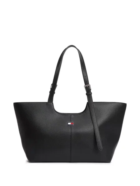 Geantă Tommy Hilfiger cu autograf negru