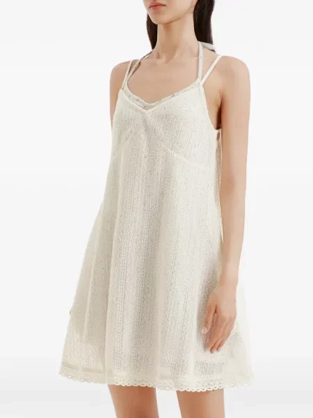 Rochie mini B+ab tricotate alb