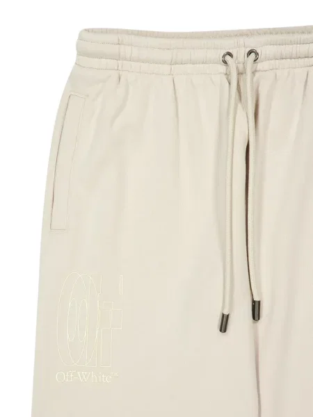 Pantaloni Off-white alb