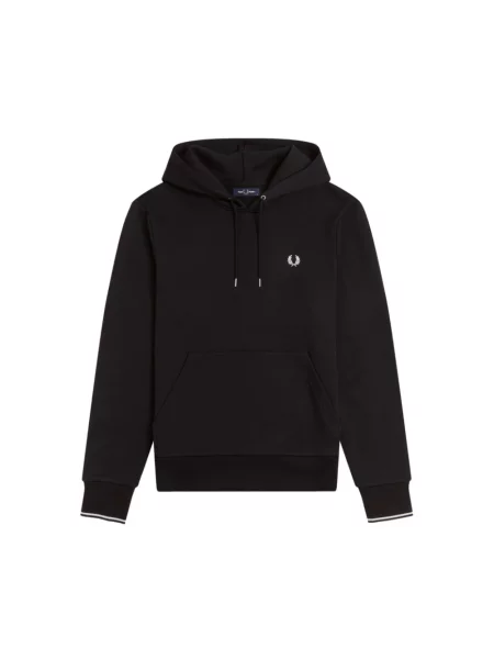 Bluza FRED PERRY Tipped Hooded Sweatshirt Black M czarna