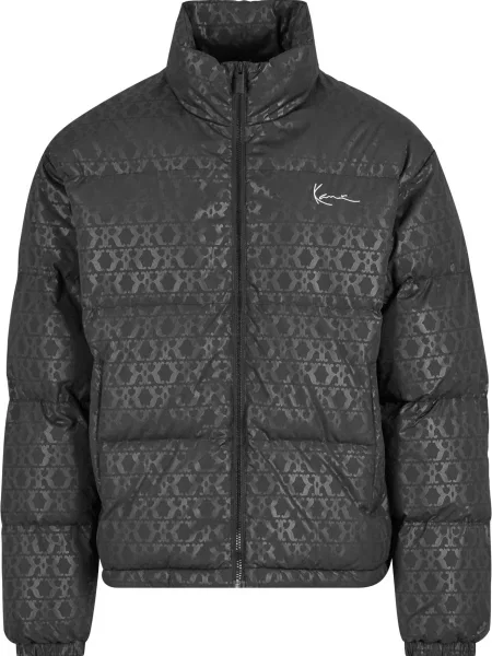 Karl Kani Geacă de iarnă gri / negru alb