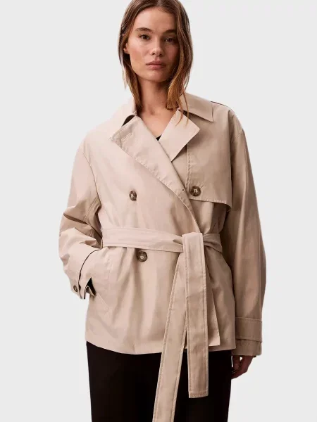 Тренч Calvin Klein бежевий