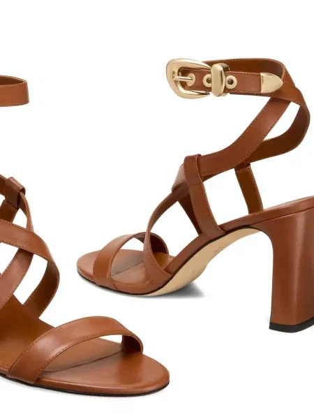 Sandale Stuart Weitzman cu cataramă maro