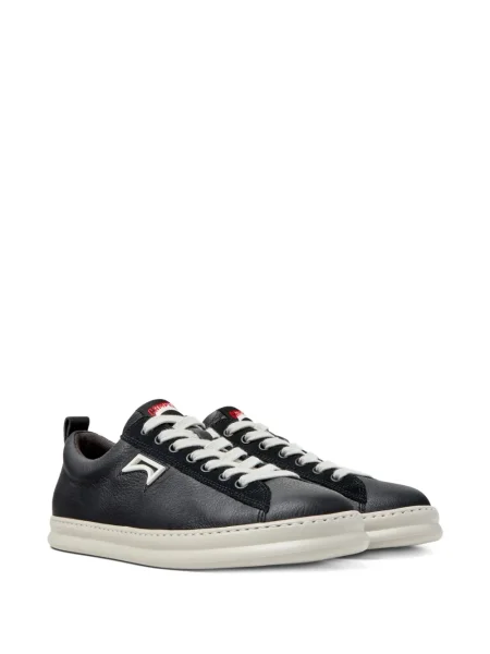 Sneakerși Camper din piele de căprioară negru