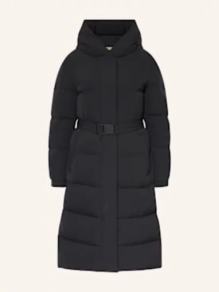 Woolrich Płaszcz Puchowy schwarz czarny