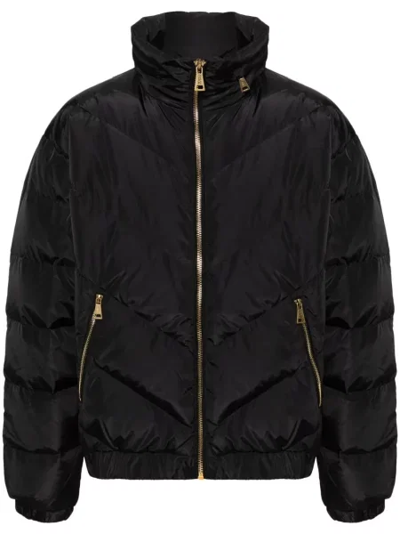 Geacă de blugi Versace Jeans Couture cu imagine negru