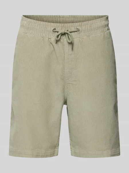 Szorty o kroju regular fit ze sztruksu Mazine