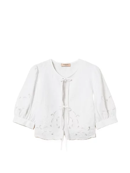 Cămașă Twinset de in alb
