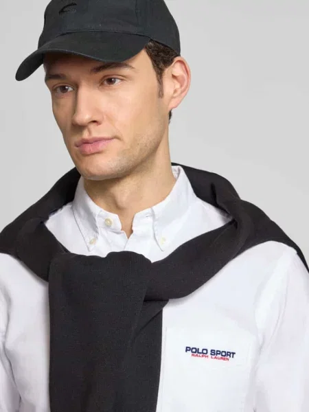 Koszula casualowa o kroju regular fit z czystej bawełny Polo Ralph Lauren biała