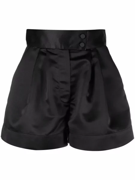 Pantaloni scurți Styland din satin negru