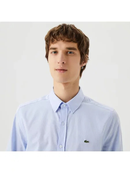 Lacoste Koszula Tkana Lacoste niebieska