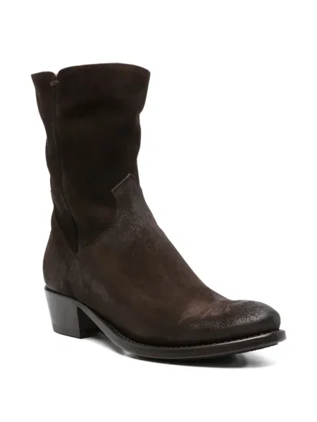 Botine Pantanetti din piele de căprioară cowboy maro