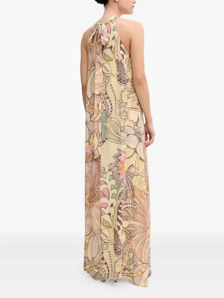 Rochie maxi Sandro Ferrone cu model floral cu imagine de costum