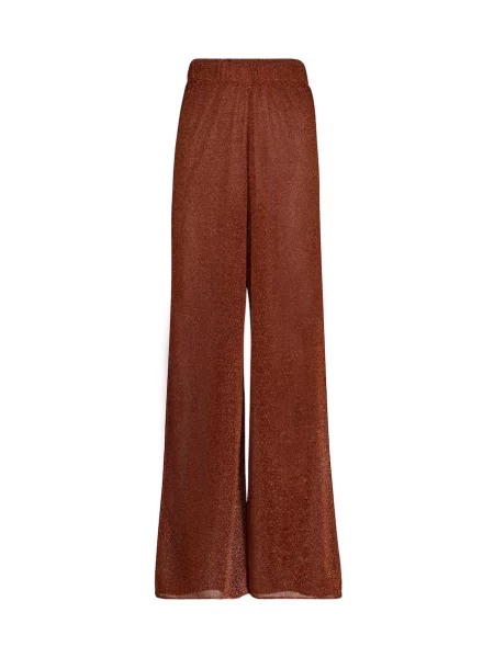 Spodnie Oséree z wysoką talią brązowe