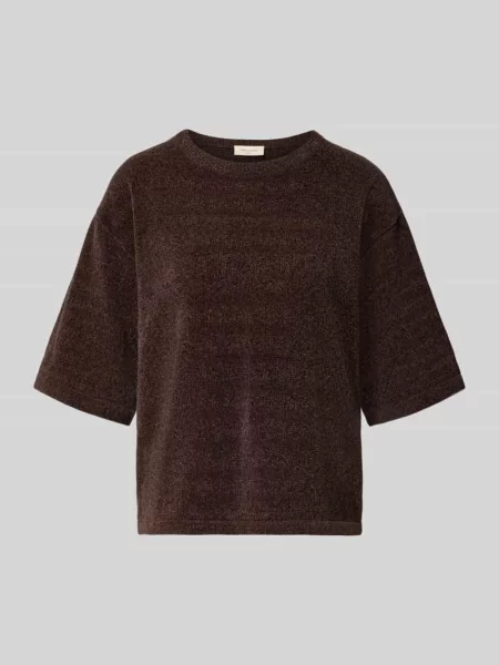 T-shirt o kroju relaxed fit w imitacji dzianiny model Tempo' Free/quent