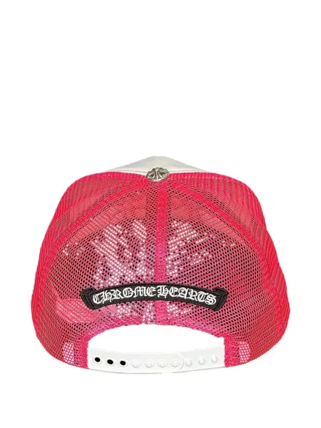 Șapcă Chrome Hearts cu motiv cu inimi roz