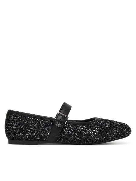 Balerini Tommy Jeans Tjw Knitted Ballerina negru